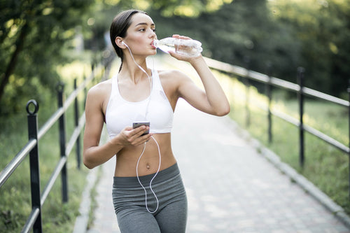 Girl drinking water