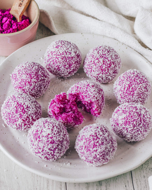 COCONUT DRAGON FRUIT ENERGY BALLS