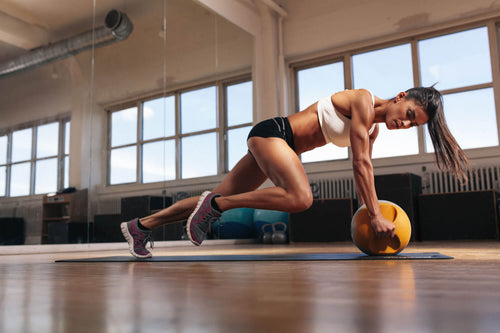 girl exercising in the gym