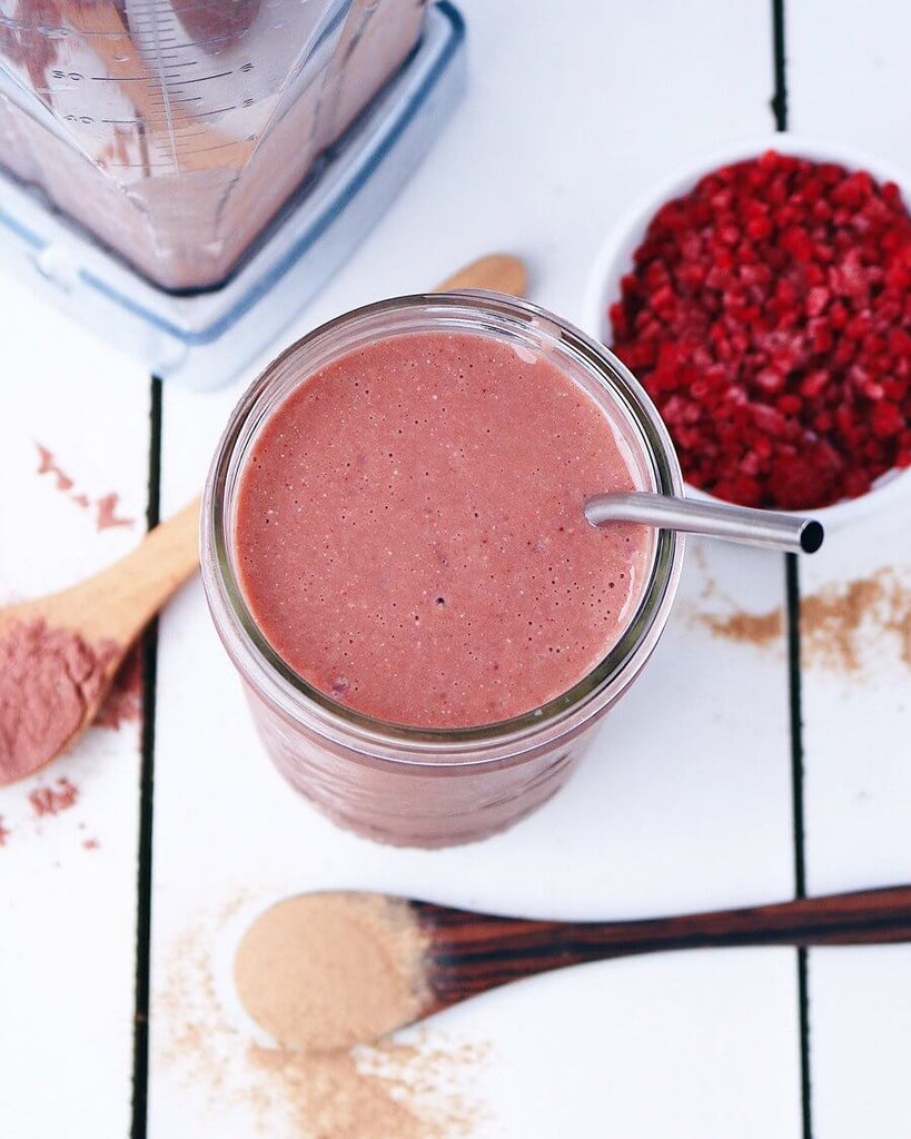 Chocolate Berry Protein Smoothie | Tropeaka