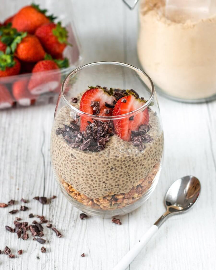 SALTED CARAMEL PB CHIA PUDDING | Tropeaka