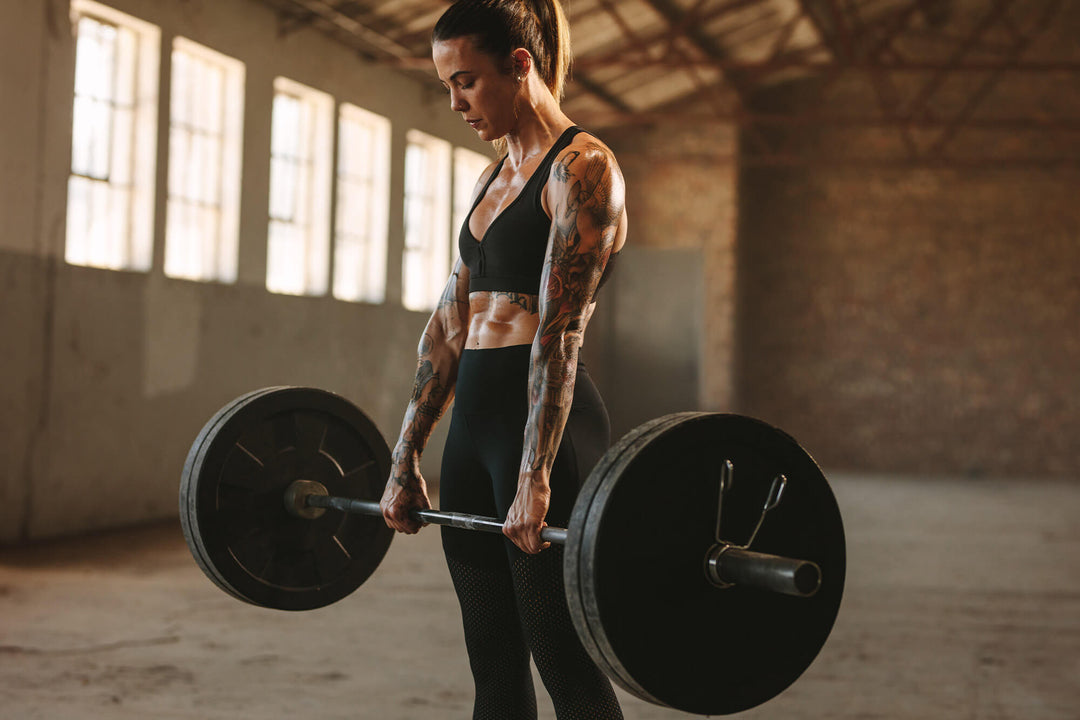 girl lifting weights