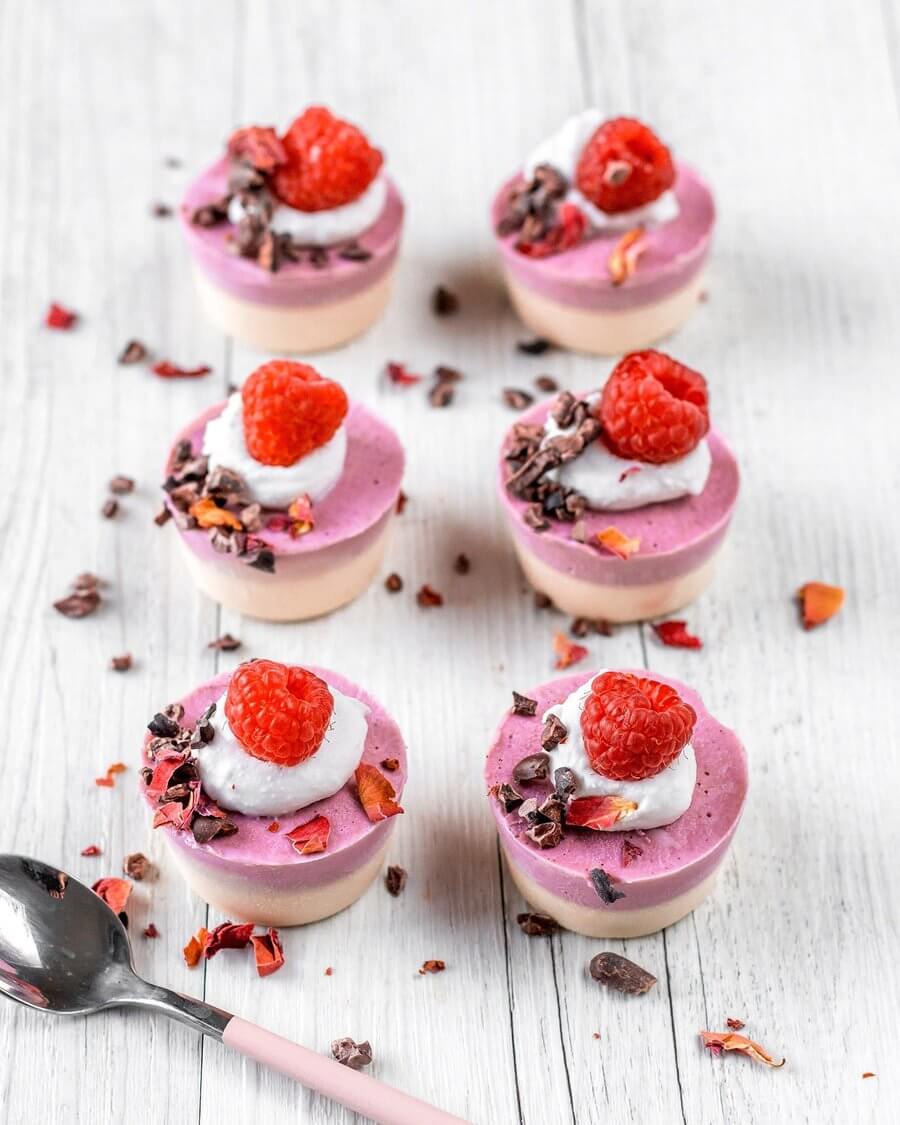 Mini Berry Vanilla Cheesecakes