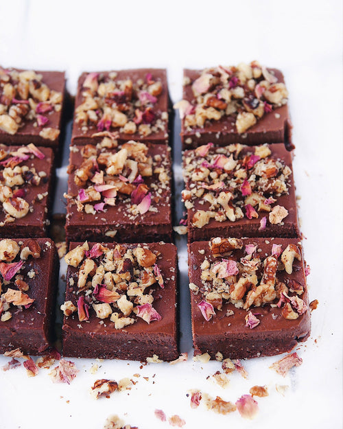 No-Bake Brownies w/ Choc Cashew Frosting