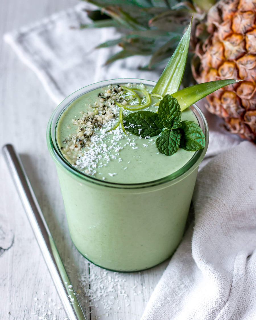 Pineapple, Lime & Mint Smoothie