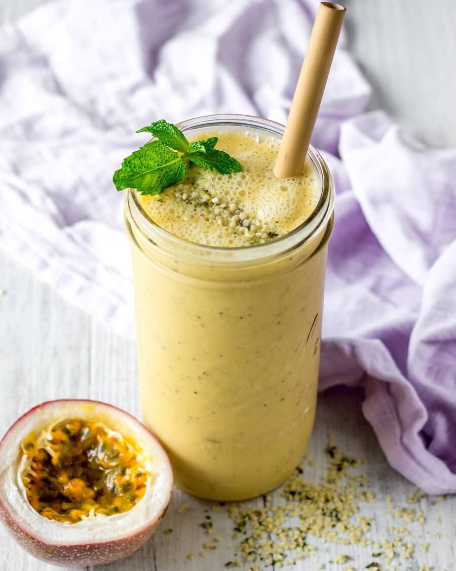 Pineapple Passionfruit Coconut Smoothie