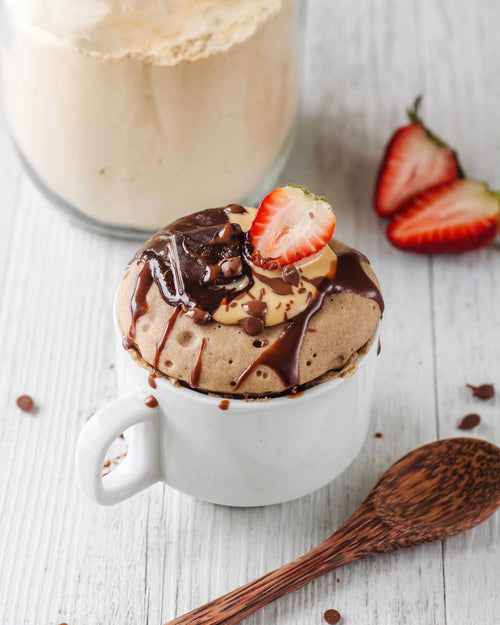 Salted Caramel Protein Mug Cake