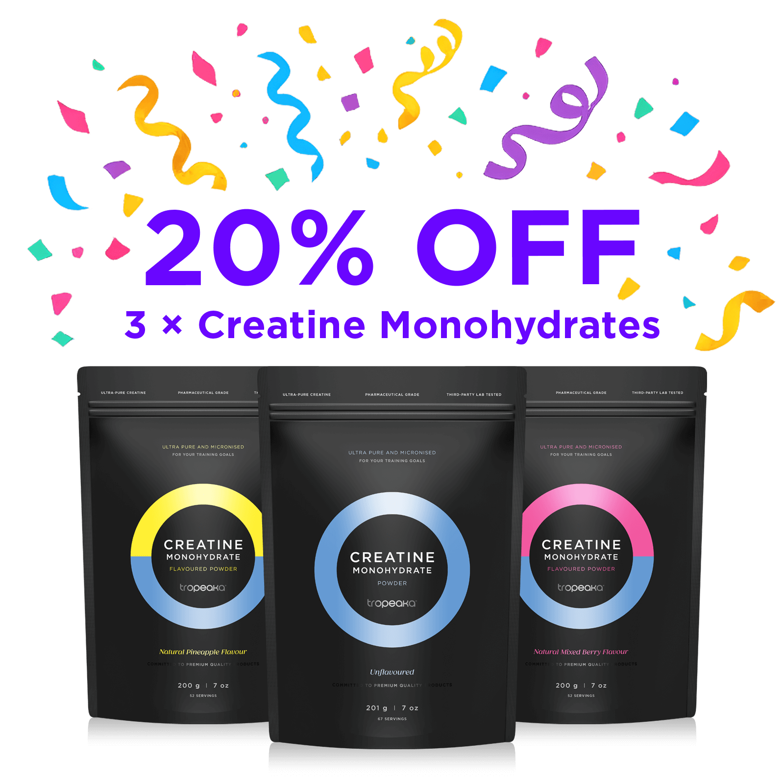 Creatine Monohydrate | Bundle & Save | Ultrapure & Micronized