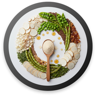 organic Prebiotic Fiber BlendIsomalto-oligosaccharide, pea fiber, psyllium, konjac, guar, and acacia support gut health and make sticking to fewer calories feel easy.