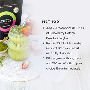STRAWBERRY MATCHA TEA
